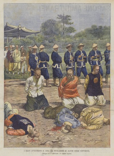 The Serious Events in China, the Execution of Some Converted Chinese by Achille Beltrame