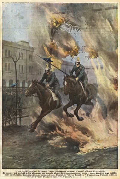 The Most Daring Riders in the World, Rightly Called Our Cavalry Officers by Achille Beltrame