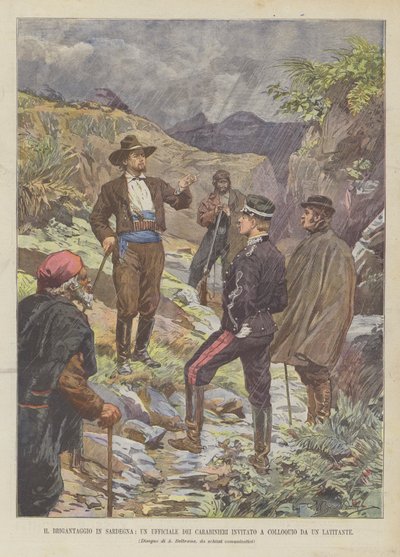 Banditry in Sardinia, A Carabinieri Officer Invited to a Meeting by a Fugitive by Achille Beltrame