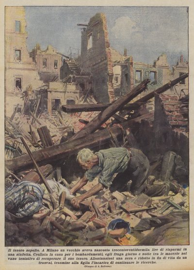 The Buried Treasure by Achille Beltrame
