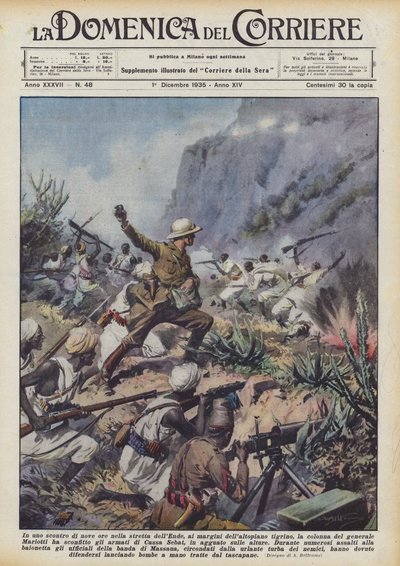 In a Nine-Hour Clash in the Narrow Pass of Ende, on the Edge of the Tigray Plateau? by Achille Beltrame