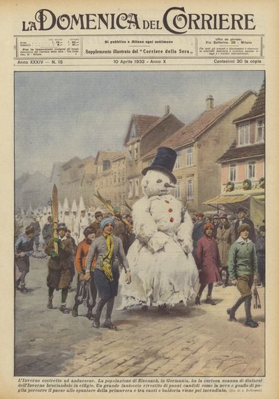 Winter Forced to Leave by Achille Beltrame