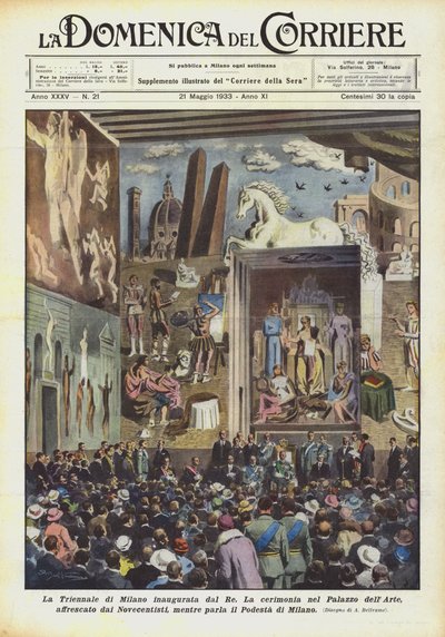The Triennale of Milan Inaugurated by the King by Achille Beltrame