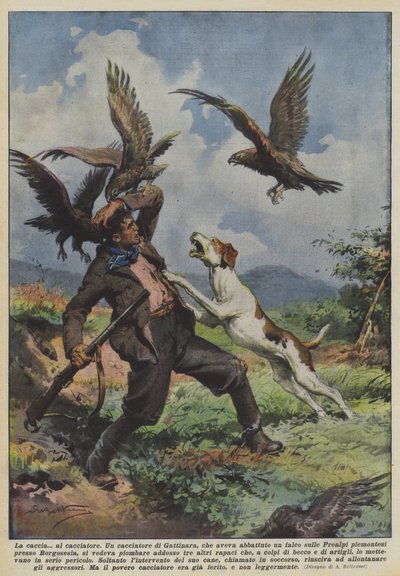 The Hunt for the Hunter by Achille Beltrame