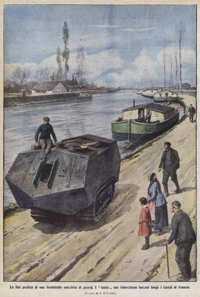 The Peaceful End of a Formidable War Machine by Achille Beltrame