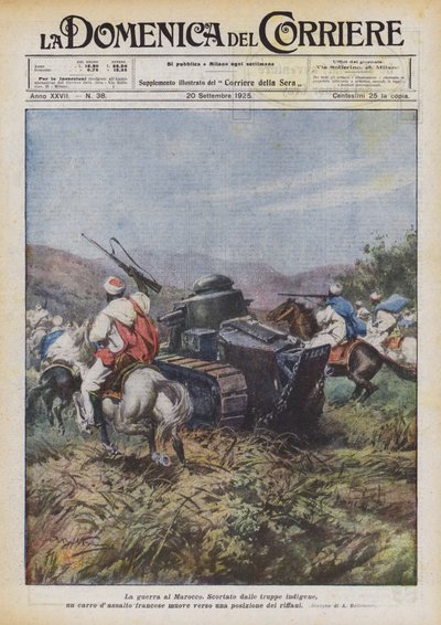 The War in Morocco by Achille Beltrame