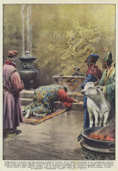 The Emperor and the Bull by Achille Beltrame
