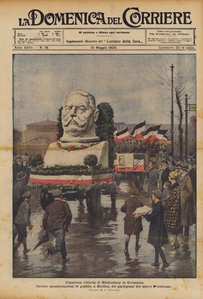 The Unexpected Victory of Hindenburg in Germany by Achille Beltrame