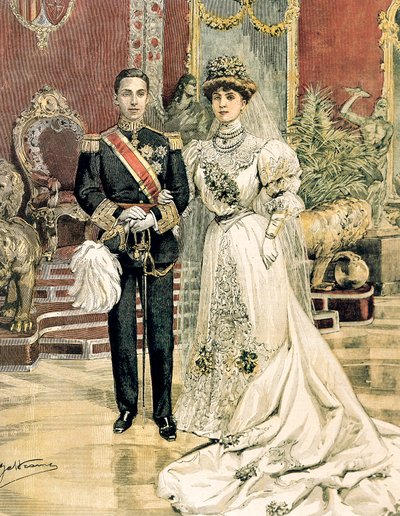 Marriage of King Alfonso XIII of Spain and Princess Ena of Battenberg by Achille Beltrame