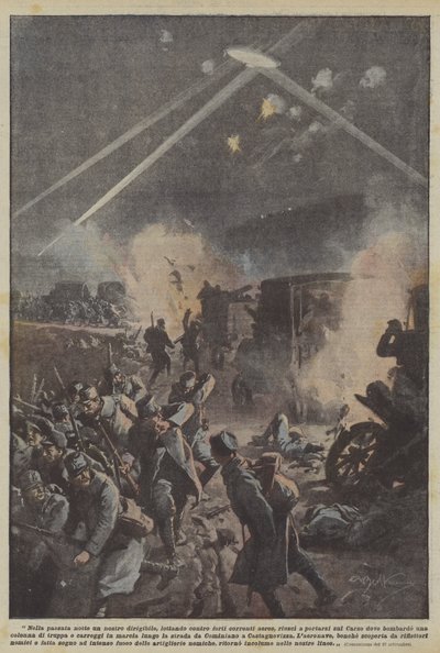 Last Night One of Our Airships, Fighting Against Strong Air Currents, Managed to... by Achille Beltrame