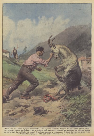 What is called a lightning punch by Achille Beltrame
