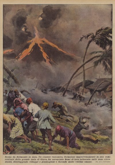 End of the World Scene in Asia by Achille Beltrame