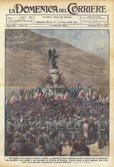 On the Tonale, where the ancient border passed, the mountain fighters inaugurated by Achille Beltrame