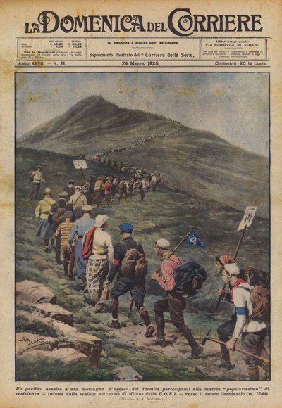 A Peaceful Assault on a Mountain by Achille Beltrame