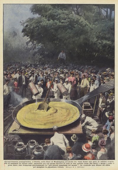 A gargantuan American stunt by Achille Beltrame