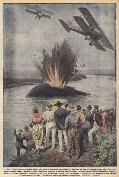 A Strange Aerial Bombardment by Achille Beltrame