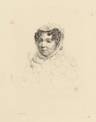 Portrait of Madame Desforges, Cousin of Devéria. (IFF 40) by Achille Devéria