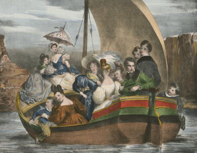 Airing on the Water by Achille Devéria