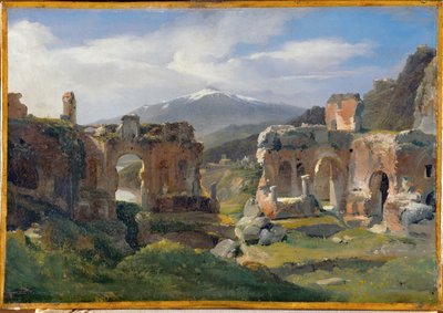 Ruins of the Theatre at Taormina by Achille Etna Michallon