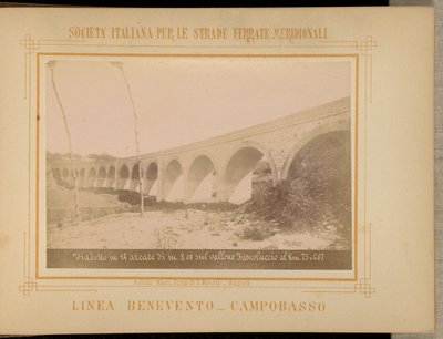 Viaduct with 14 Arches over Fascoluccio Ravine by Achille Mauri
