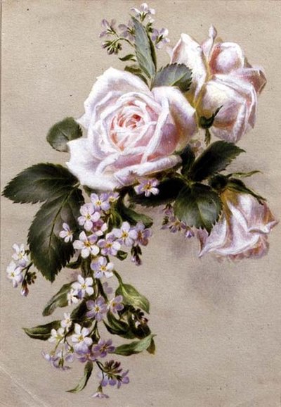 Roses and Forget-me-nots by Ada Hanbury
