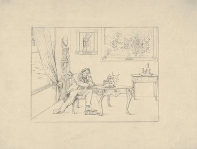 Writing the Emancipation Proclamation from Confederate War Etchings, 1861-63 by Adalbert John Volck