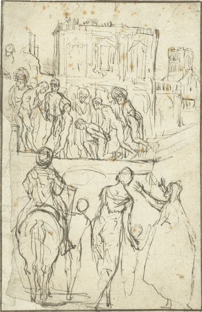 Josephus is Led by Nicanor Before Emperor Vespasian by Adam Elsheimer