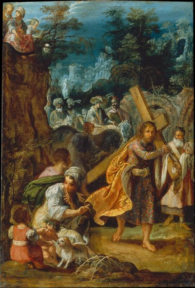 The Frankfurt Altarpiece of the Exaltation of the True Cross: Emperor Heraclius’ Entry into Jerusalem by Adam Elsheimer