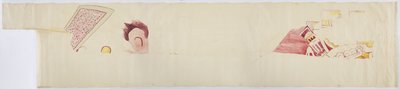 Copy of Fragments of Paintings from Teotihuacan, Mexico State by Adela Breton