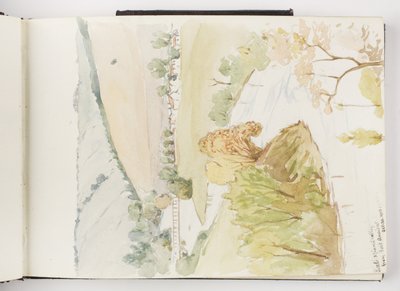 Sketchbook of Ink and Graphite Drawings and Watercolours by Adela Breton
