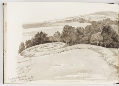 Sketchbook of Ink and Graphite Drawings and Watercolours by Adela Breton
