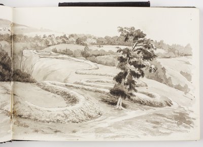 Sketchbook of Ink and Graphite Drawings and Watercolours by Adela Breton