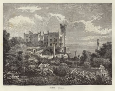 Italy - Miramare Castle by Adolf Closs