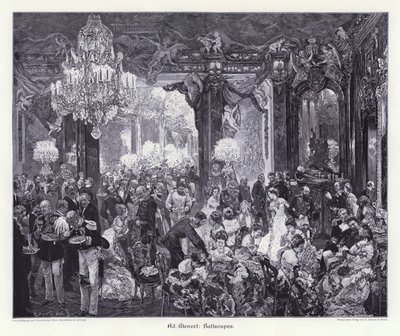 Ball Supper by Adolph Friedrich Erdmann von (after) Menzel