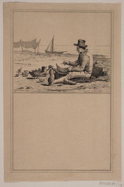 The Fisherman and the Duck. No. 17 in Chr. Winther and M. Rørbye, 
