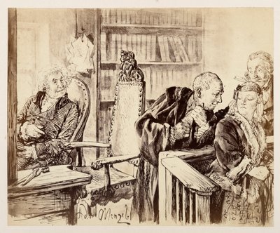 Adam Secretly Speaks to Eve. Light Listens. The Judge Calls Adam Back to the Bench, from Heinrich von Kleist