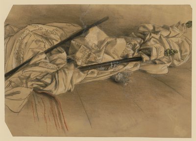 Rolled Canopy with Carrying Poles by Adolph Menzel