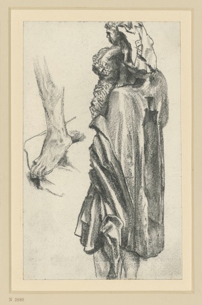 Christophorus by the Freiberg Apostle Master in Dresden by Adolph Menzel