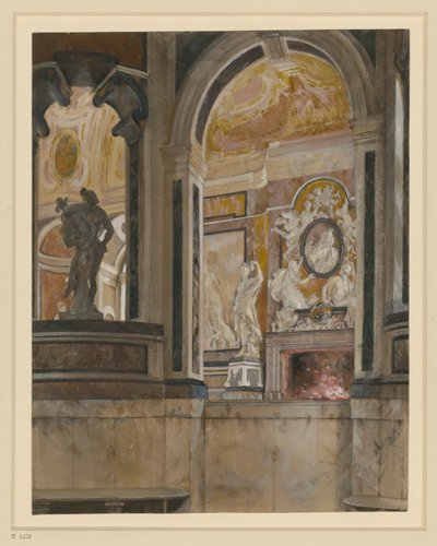 The Marble Bath in Kassel by Adolph Menzel