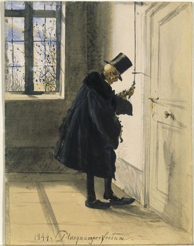 Death as an Uninvited Guest. 1844: Plusquamperfectum by Adolph Menzel