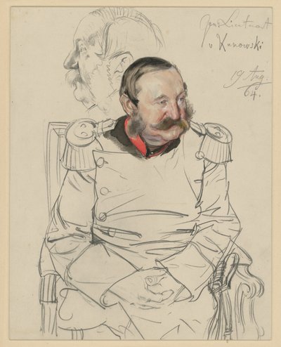 Lieutenant General von Kumowski, Portrait Study for 
