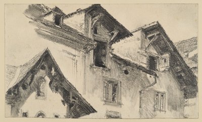 House Gable by Adolph Menzel