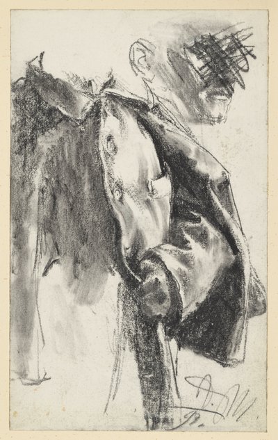 Havelock and Face Study (the latter discarded) by Adolph Menzel