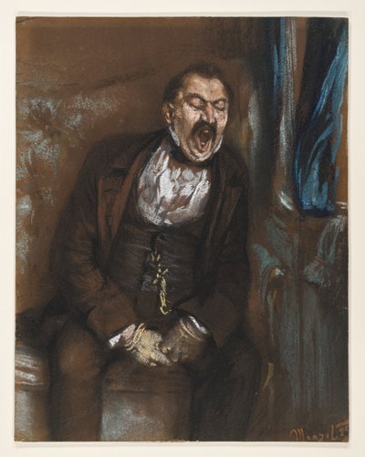 Man in the Coupe by Adolph Menzel