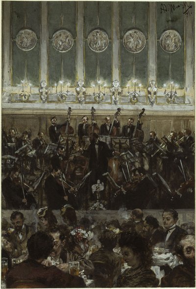 Concert at Bilse by Adolph Menzel