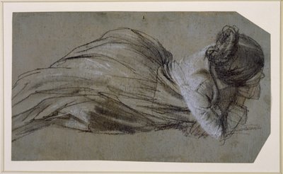 Reclining Female Figure with Arm Supported to the Right (Menzel