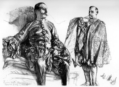Studies of Old Dresses on Living Models, c1880-1882 by Adolph Menzel