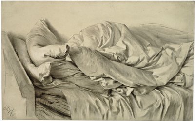 Unmade Bed by Adolph Menzel
