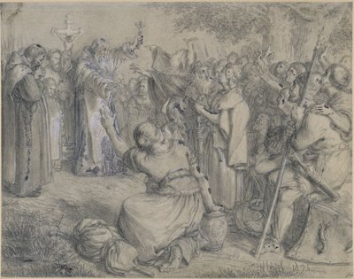 Vizelin Preaches Christianity to the Wends around the Year 1137. Design for the 