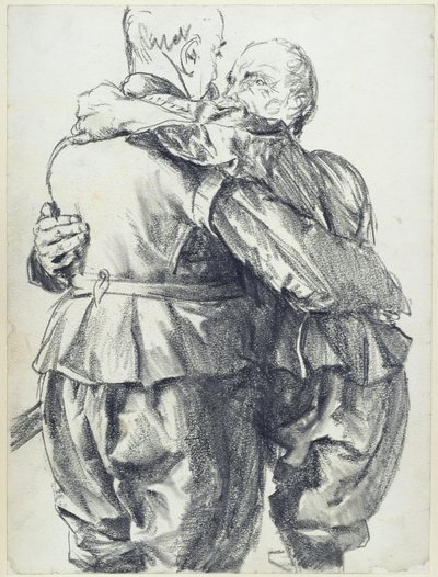 Two Models with Garments of Elector Johann Georg I of Saxony in the Historical Museum in Dresden by Adolph Menzel